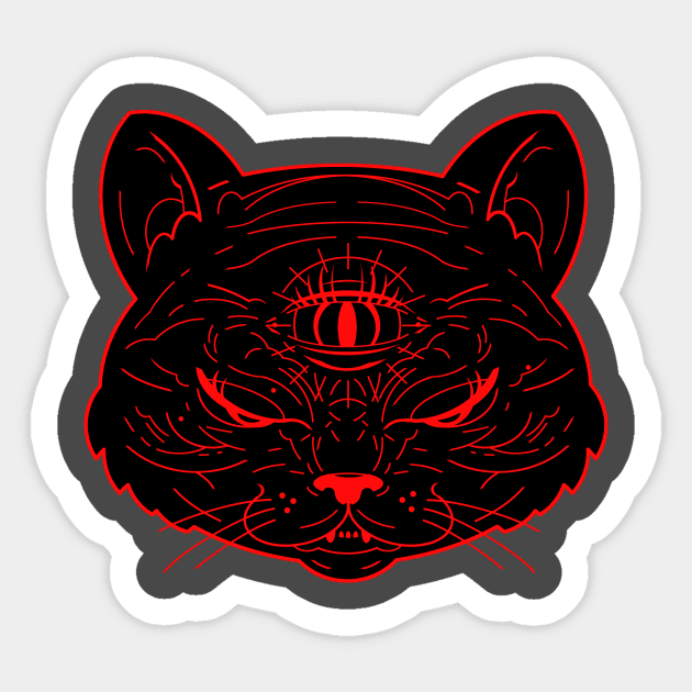 MystiCatical!! Sticker by bigbadrobot